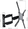 Supporto a Muro Ultra Slim per TV LED LCD 23-55'' Full Motion Nero