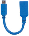 Cavo Superspeed USB A Femmina USB-C&trade Maschio 15cm Blu