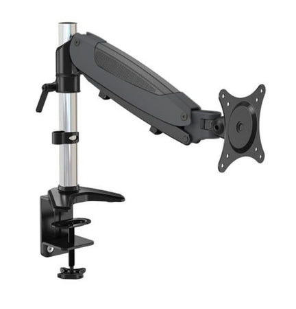 Supporto Tubolare a Gas da Scrivania per Monitor 15-27'' 360mm Nero