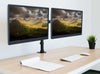 Supporto da Scrivania per 2 Monitor 13-27'' Installazione con Morsetto o Vite Passante