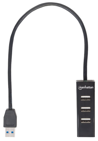 Hub USB 3.0/2.0 Combo 4 porte Nero