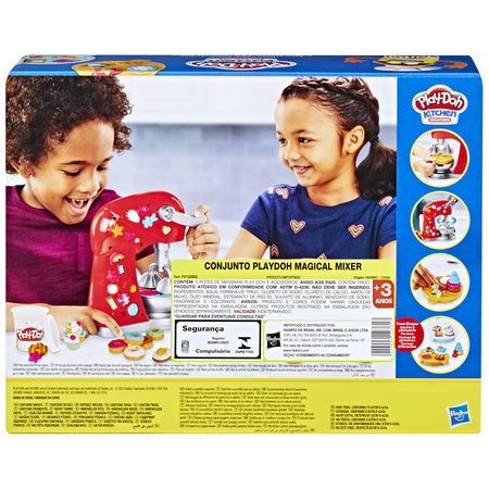 Play-Doh Kitchen Creations Il Magico Mixer, impastatrice giocattolo con finti accessori da cucina, giocattolo per attività