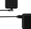Cavo HighSpeed USB-C&trade Maschio Angolato/USB-A Maschio Dritto 1m Nero