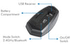 Mouse Bluetooth v4.2 Wireless 2.4GHz Dual-Mode 1200 dpi Nero