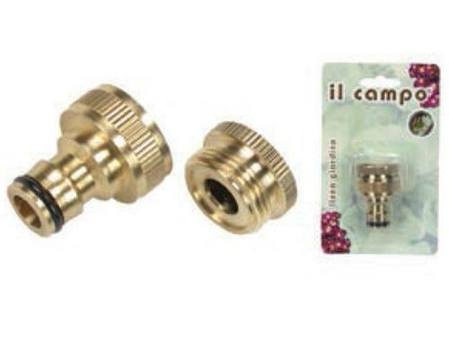 PRESA RUBINETTO CON INNESTO RAPIDO FILETTO F 3/4” RIDU 1/2 METALLO pz 10
