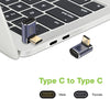 Adattatore USB-C&trade Maschio/Femmina Angolato 90° 40Gbps 4K e 8K