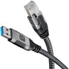 Cavo USB 3.0 Tipo A Maschio a Ethernet RJ45 Maschio 1m