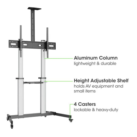 Supporto a Pavimento Trolley TV LCD/LED/Plasma 60-100''