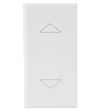 WHITEK S44 Commutatore 2 Pulsanti 1P 10AX 250V 1 Modulo Bianco Opaco