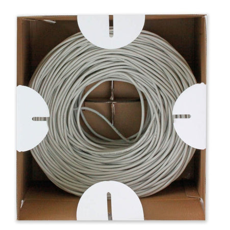 Matassa U/UTP, 4 coppie, Cavo Cat.5E Rame 305m Rigido Grigio