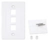 Placca Porta Frutti 3 Posti Mod.503 Bianco