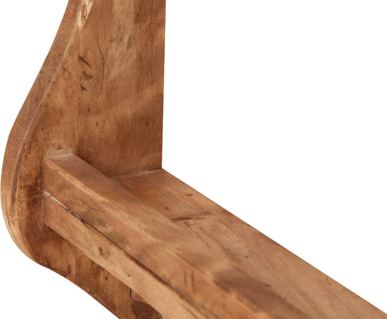 Biscottini Piattaia Country in legno massello di tiglio finitura naturale L84xPR11xH43 cm. Made in Italy
