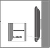 Supporto a muro per TV LED LCD 13''-37'' fisso Bianco