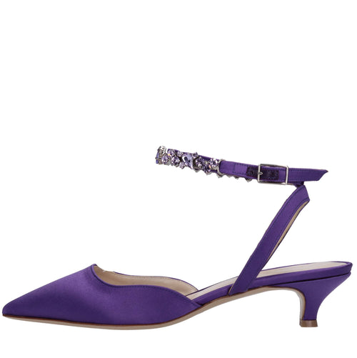 Parosh Scarpe con Tacco Viola da donna