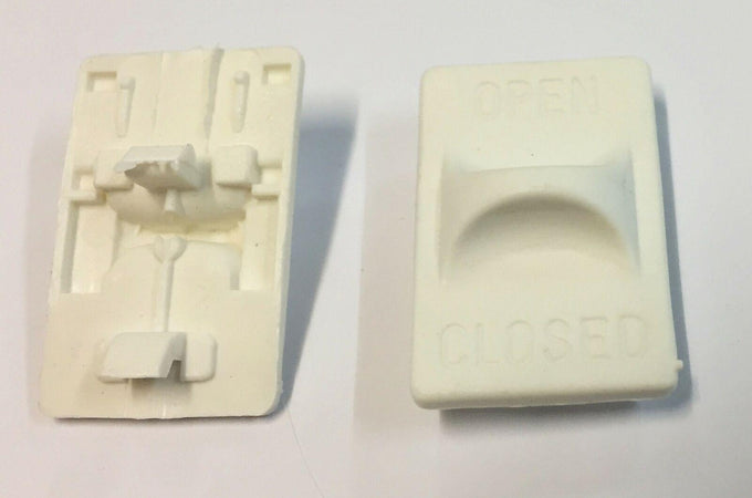 LEVA PIASTRINA PER GANCIO PANNELLO CAPPA BIANCO 2 PEZZI F 501