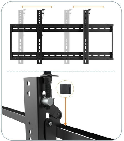 Supporto a muro per TV LED LCD 45-70'' per applicazioni videowall