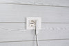 Spina Italiana Ultrapiatta 2P+T 10A Bianco