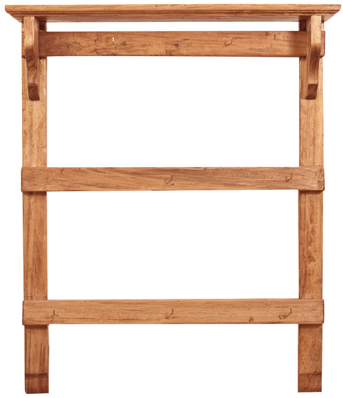 Biscottini Attaccarame Legno Massello Tiglio Naturale 85x14x103 Biscottini per Cucina Casa