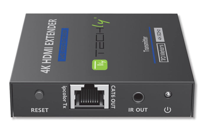 Extender HDMI 4K@60Hz 18Gbps HDR10 su cavo Cat.6/6A/7 fino 70 metri zero latenza