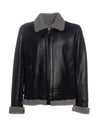 Franco - Giacca Uomo Nero in vero montone Shearling