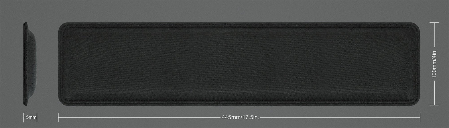 Tappetino Poggiapolsi Ergonomico in Gel per Tastiera Nero