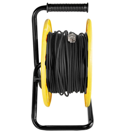 Cavo Patch Cat.7 Plug RJ45 S/FTP TPE con Avvolgicavo 60m Nero