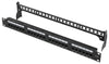 Pannello Patch UTP 24 Posti RJ45 Cat.6 con Barra Gestione Cavi