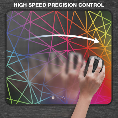 Tappetino Gaming Antiscivolo XL 450 x 400 mm Multicolor