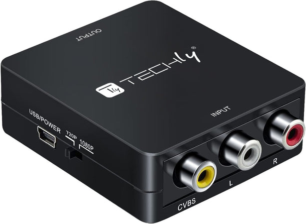 Mini Convertitore Video Composito a HDMI 720p 1080p con Cavo USB