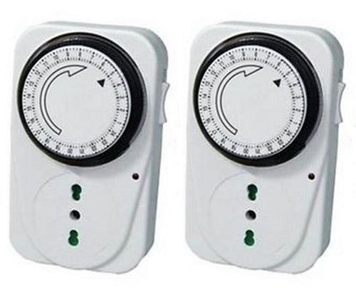 Coppia prese presa 230V 16A temporizzata giornaliera Timer spina programmabile