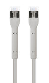 Cavo di rete Patch in Rame Cat. 6A F/FTP Pieghevole FlexiBoot Slim Grigio 2 m