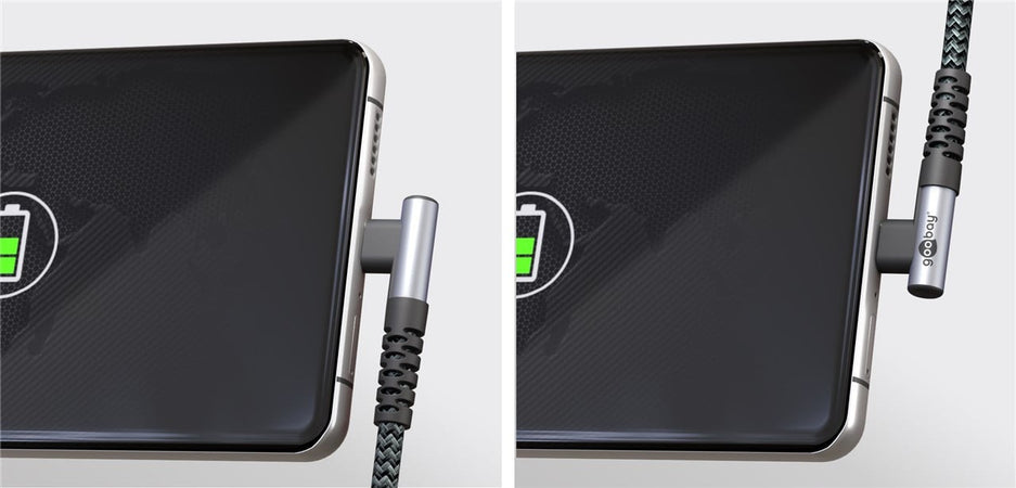 Cavo USB-C&trade Maschio Angolato a USB-C&trade Dritto 0,5m