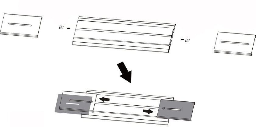 Kit Staffe e Braccio di Giunzione per Supporto Video Wall da Pavimento