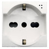 WHITEK S44 Presa Schuko Bipasso 2P+T 10/16A 250V Bianco Opaco, 446090/15TS
