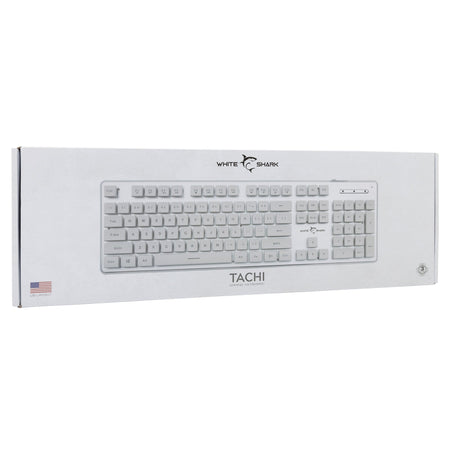 Tastiera Gaming USB 104 Tasti con Retroilluminazione LED Bianco