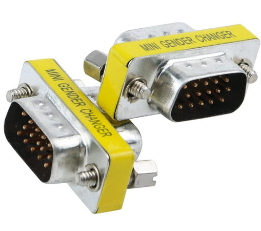 Mini Gender Changer VGA DB 15 poli HD M/M