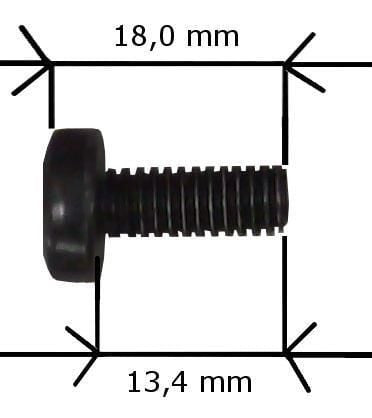 Kit Set 4 Viti 4 Dadi e 4 Rondelle per Montaggio Rack Nero