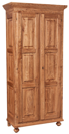 Biscottini Armadio Country Biscottini legno massello tiglio naturale 100x50x210 Made in