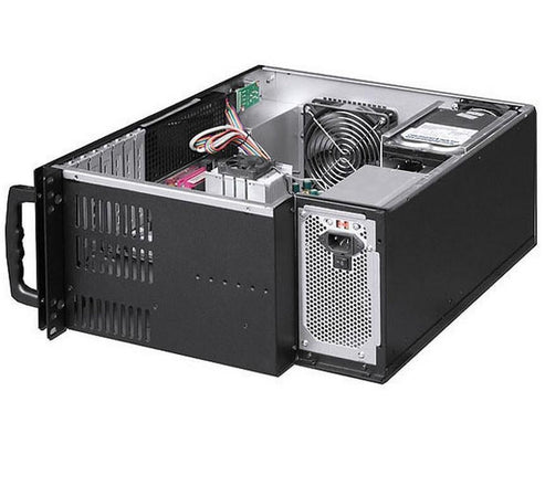 Chassis Industriale Rack 19''/Desktop 4U Ultra Compatto Nero