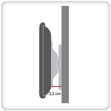 Supporto a Muro Fisso Ultra Slim per TV LED LCD 32-55'' Nero