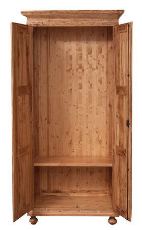 Biscottini Armadio Country Biscottini legno massello tiglio naturale 100x50x210 Made in