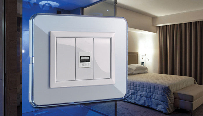 Presa USB con aggancio Keystone per Ricarica