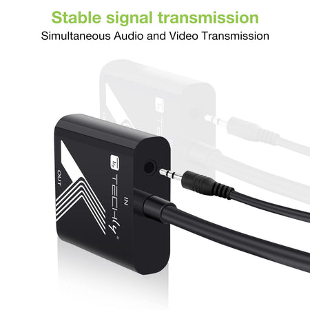 Cavo Convertitore Adattatore da HDMI&trade a VGA 1920x1200 a 60Hz con Audio 3.5''