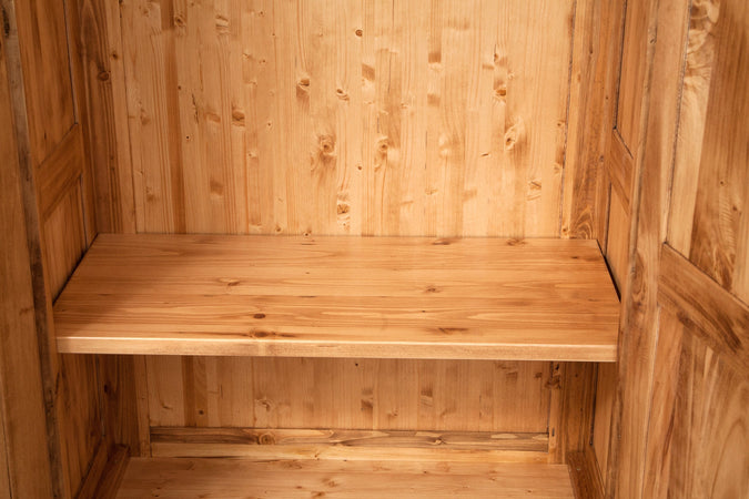 Biscottini Armadio Country Biscottini legno massello tiglio naturale 100x50x210 Made in