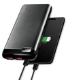 Power Bank 10000 mAh 2x USB-A 1x USB-C&trade con Display PD e QC Nero