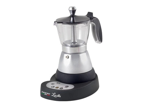 Caffettiera Elettrica Lucilla 3 Tazze Programmabile Beper Mantiene Caldo