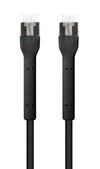 Cavo di rete Patch in Rame Cat. 6A F/FTP Pieghevole FlexiBoot Slim Nero 1,5 m