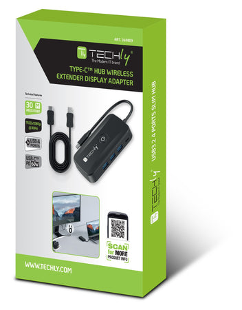 Adattatore Video Extender Wireless con Hub USB-C&trade 5-IN-1