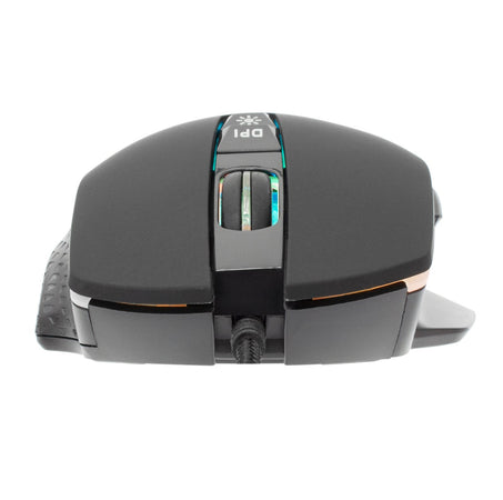 Mouse Ottico Gaming LED RGB con Cavo USB 6400 dpi Nero, GARETH