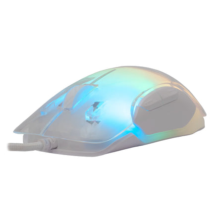 Mouse Gaming RGB USB 12800 dpi 7 Tasti Bianco Mordred